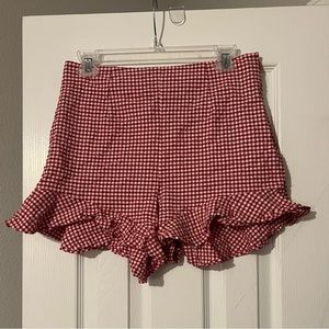 Red Gingham Short